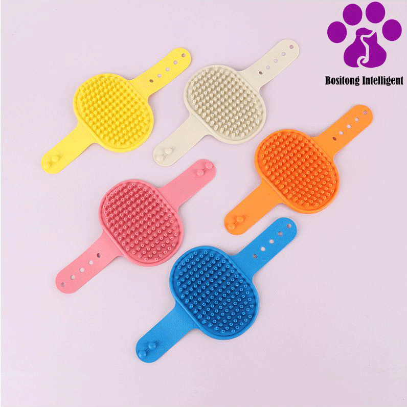 Pet Plum Blossom Bath Brush for Gentle Grooming