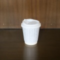 Copos de papel de café impressos personalizados em branco de 8 onças