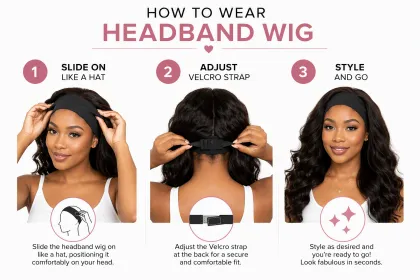 Headband Wig Human Hair