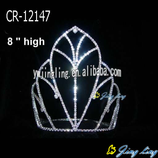 Wholesale cheap simple rhinestone pageant crowns