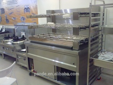 Commercial heavy duty chicken rotisserie machine
