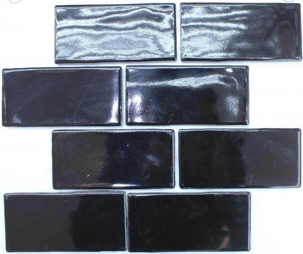 Black Brick Porcelain Mosaic Tile