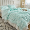 100% cotton seersucker Comforter bộ với 2 gối