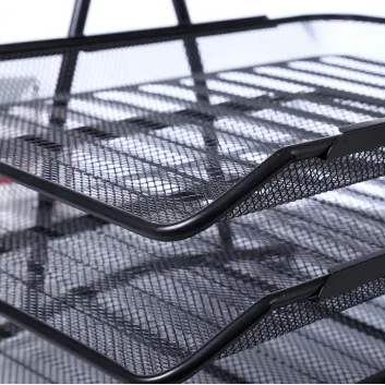 Office file tray wire basket storage file holder