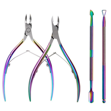 Rainbow Nail Clippers and Nippers Set for Complete Nail Care