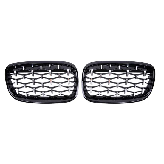 Best Price Superior Quality X5/X6 2006-2013 Black Frame Chrome Car Front Grille