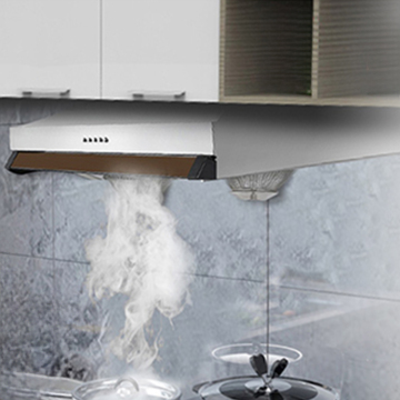 2024 Nueva campana de gama de acero inoxidable montado en la pared con potente succión para la absorción de humo de la cocina