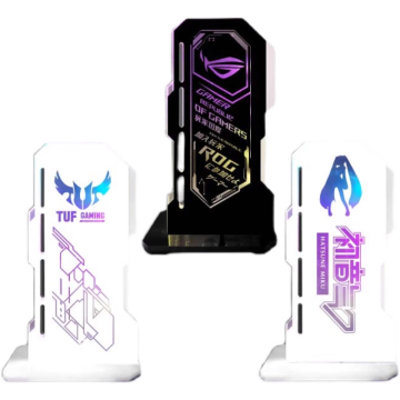 Fantasy GPU Bracket ARGB AURA SYNC Vertical Installation Multi-Brands PC MOD Black/White