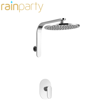 Contemporary full-set brass showerhead Chrome bathroom set
