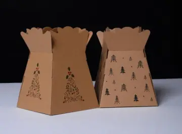 flower bouquet vase paper box
