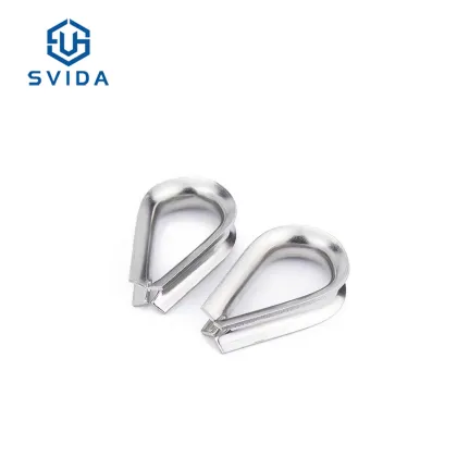 Rigging Hardware: SS304 and SS316 Wire Rope Tube Thimble