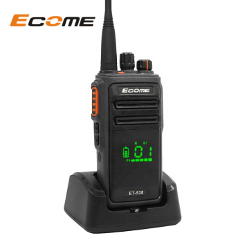 Ecome ET-538 underwater professional long range 10w high powered vhf uhf walkie talkie