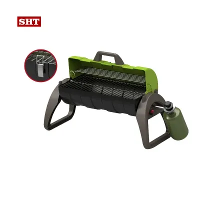 Commercial Stainless Steel Portable Gas or Charcoal Fuel Camping Mongolian Barbecue Grill