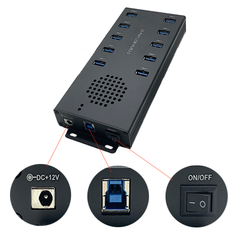 Pocket Hub 10 Port USB3.0 portable