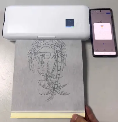 Tattoo Kit: Transfer Stencil Machine Copier Printer Thermal Kit