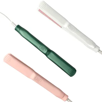 Portable Mini Ceramic Flat Iron - Professional Small Hair Straightener & Curler