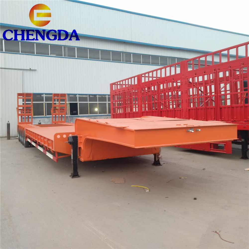 Axles Lines Low Bed Trailer