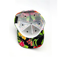 100% sublimatie afdrukkende bloem snapback hoed