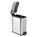 Slim Stainless Steel Metal Bathroom Rubbish Dustbin