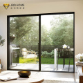 Puerta de patio corrediza de vidrio de aluminio ultradelgada de 20 mm para villa al aire libre | JBDHOME