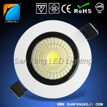 Reliable 3W IP44 Cutout Ø75mm Surface Mounted Shallow LED Downlights