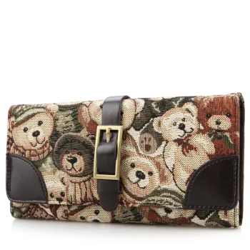 Womens Korean Stylish Multifunction Canvas Wallet and Purse