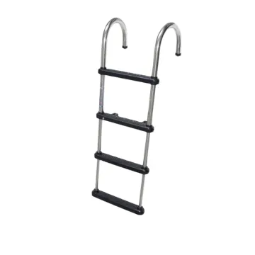 4-Step Marine Boat Ladder with Plastic Steps