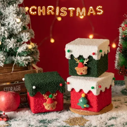 Christmas Eve Felt Apple Candy Gift Box