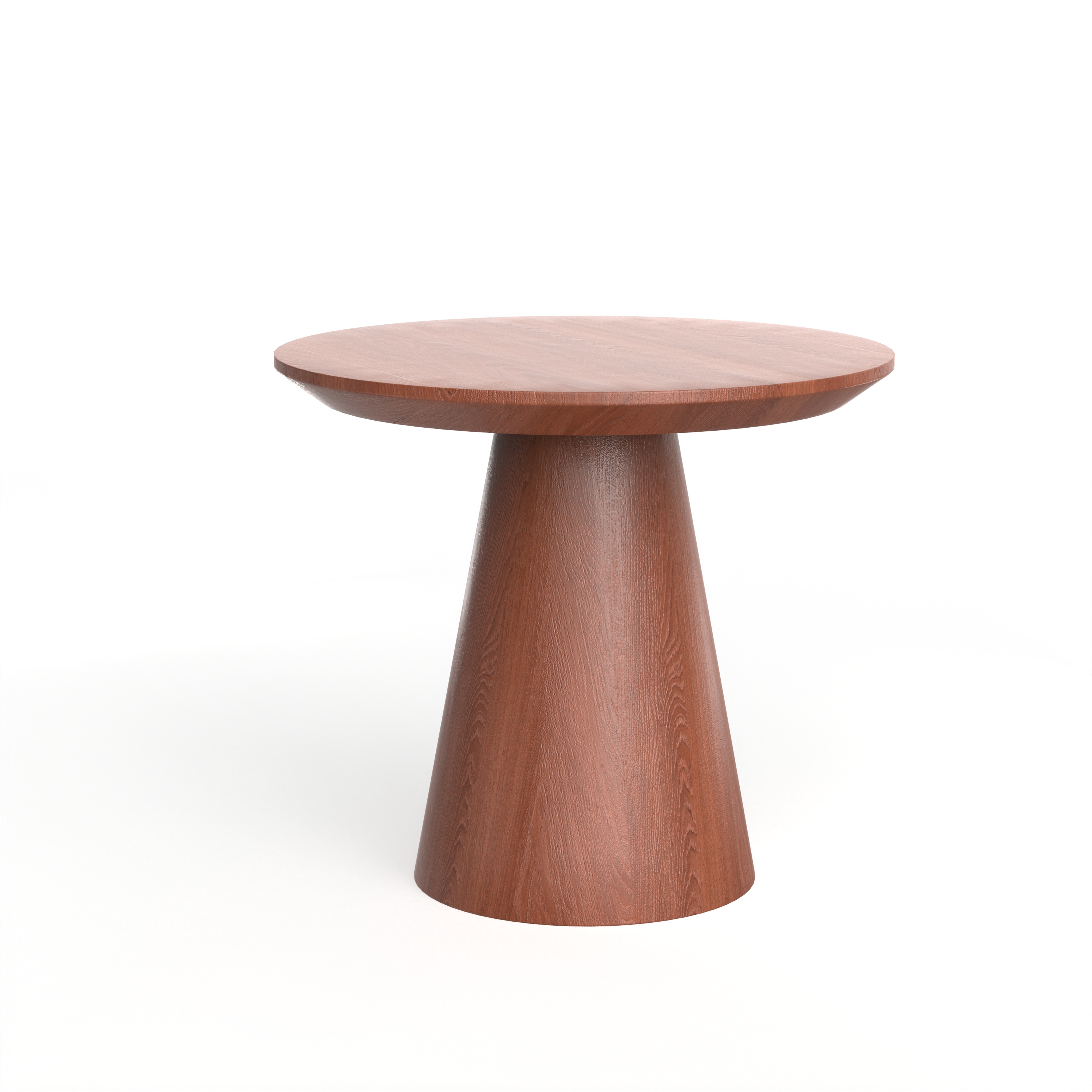 round wooden end table