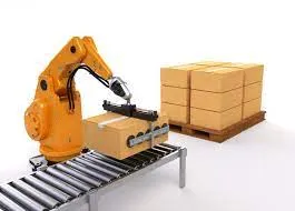 Shanghai Wan Shen Supplier Carton Box Automatic Palletizer with Robot Arm Packaging Machinery