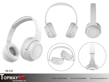 Bluetooth on Ear Headphones with 3.5MM nickel-plated plug, ODM Orders Welcomed.