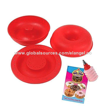 Big Top Doughnut Maker, Made of Non-stick Silicone, Safe for Dishwasher
