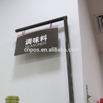 supermarket metal price label stand for hanging