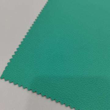 0,6 mm mintgrünes PVC-Leder aus klarem Litschi-Getreide
