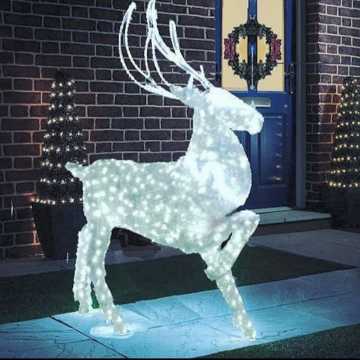 Luce di cervo per renne di natale esterna in piedi per decorazione da giardino