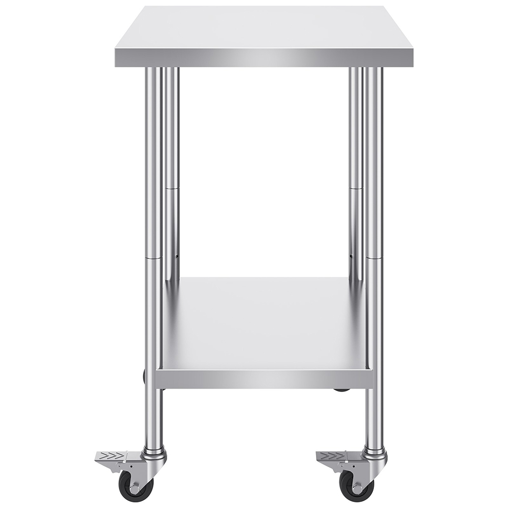 stainless steel table with wheels (5)