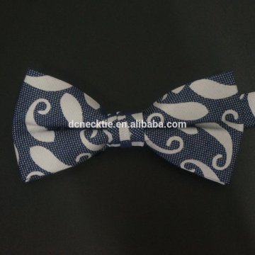 white paisley woven silk fabric wholesale bow ties