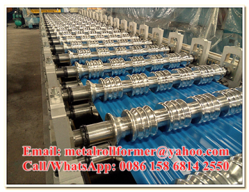 Color Painted Chromadek Roof Tile Machine Roll Forming Line with 6 Meters/min Working Speed