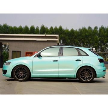 PET Laser Colorful Tiffany blue car wrap vinyl