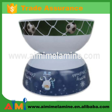 china manufacture melamine soccer ball bowl