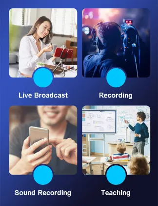 K35 Wireless Lavalier Microphone for Audio Video Recording