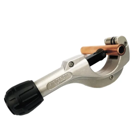 Professional 5-50mm Auto Feed Copper Pipe Cutter with Telescopic Handle, Debarring Function & Durable GS Certified Design for Prime Aluminium Cutting