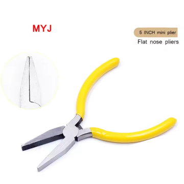 5 Inch Steel Mini Flat Nose Pliers for Jewelry Making