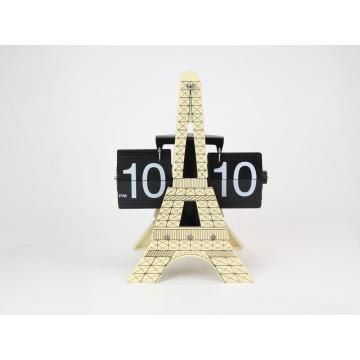 Magnificent 3D Eiffel-Tower-Form-Flip-Uhr