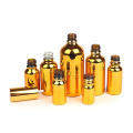 Luxus 10 ml elektropliertes goldenes ätherisches Öl Glasflasche