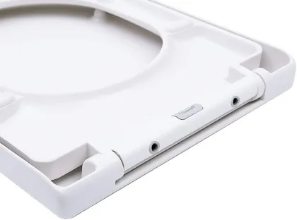 Fanmitrk Duroplast White D-Shape Toilet Seat