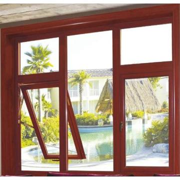 Wood grain casement window