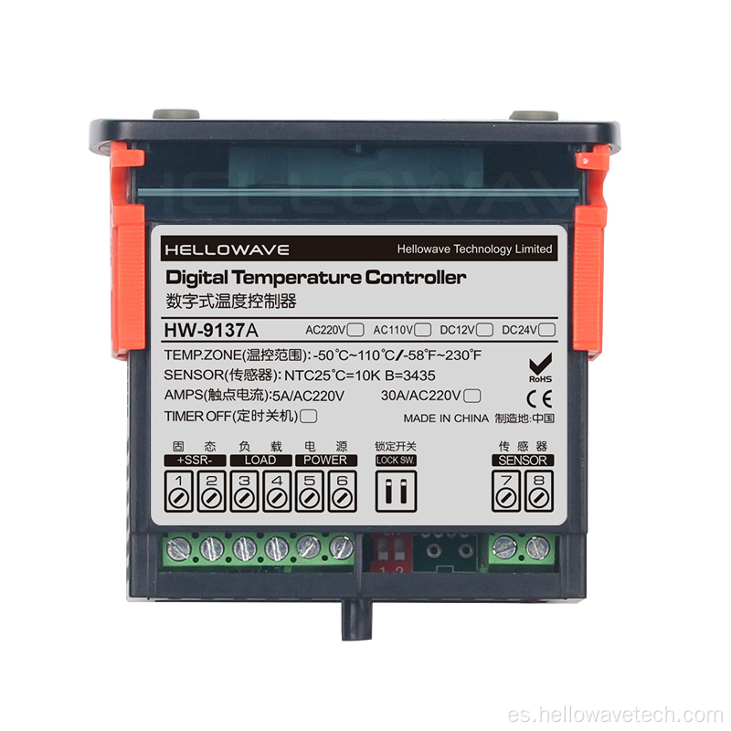 Controlador de temperatura PID estable para horno