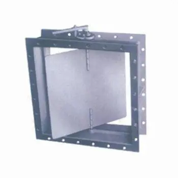DJ41W Manual Rectangle Butterfly Valve, -28 to 350°C Temperature