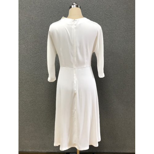women's white elegant dress